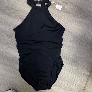 Black High Neck leotard